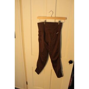 Fresought High Waisted‎ Seamless Leggings Brown Women's Size L